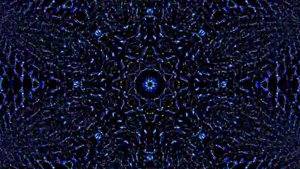Abstrakcyjny Wzór Kalejdoskopu Pełnymi Kolorami Magiczna Mandala — Wideo stockowe