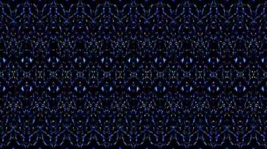 parlak parlak parlak ışık parlayan güzel soyut çizgiler siyah arkaplan üzerinde pürüzsüz mavi renk hareketi ayarlar