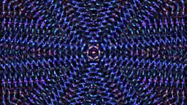 Soyut Kaleydoskop deseni tam renklerle. Sihirli mandala. 4k