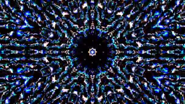 Abstraktní Kaleidoskop Vzor Plnými Barvami Magická Mandala — Stock video