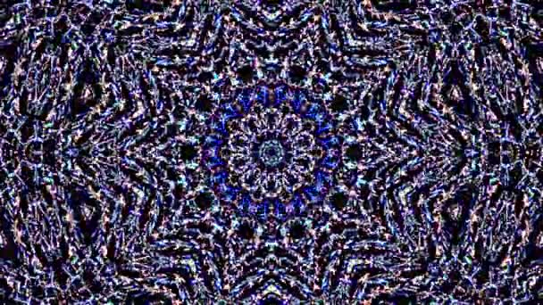 Patrón Caleidoscopio Abstracto Con Colores Completos Mandala Mágica — Vídeo de stock