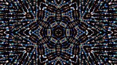 Rengi ve kaleydoskopu yöneten parlak soyut ışık