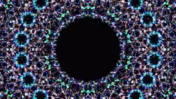 全彩万花筒图案 神奇的曼陀罗4K — 图库视频影像