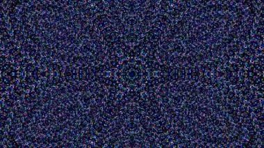 Parlayan güzel soyut bir kaleydoskop, ince hareketleri düzenleyen parlak bir ışık.