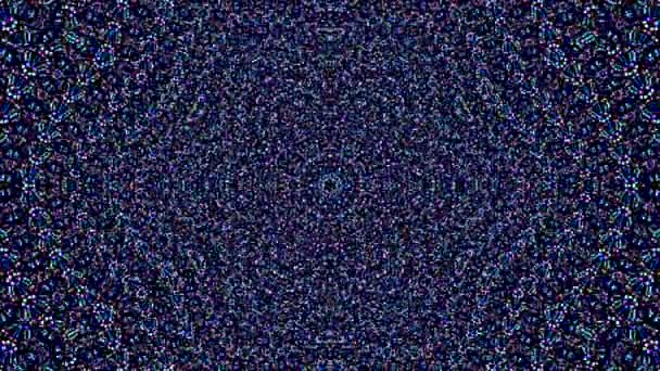 Schönes Abstraktes Kaleidoskop Das Leuchtet Ein Strahlendes Licht Das Die — Stockvideo