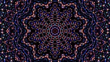 Rengi ve kaleydoskopu yöneten parlak soyut ışık