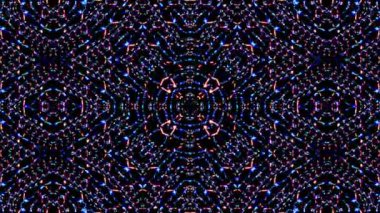 Rengi ve kaleydoskopu yöneten parlak soyut ışık