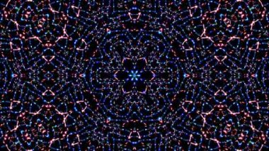 Rengi ve kaleydoskopu yöneten parlak soyut ışık