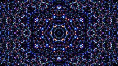 Rengi ve kaleydoskopu yöneten parlak soyut ışık