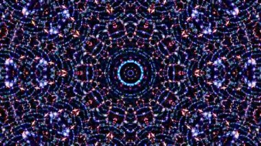 Rengi ve kaleydoskopu yöneten parlak soyut ışık