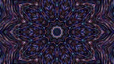 Rengi ve kaleydoskopu yöneten parlak soyut ışık