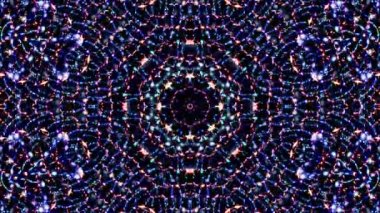 Rengi ve kaleydoskopu yöneten parlak soyut ışık