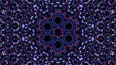 Rengi ve kaleydoskopu yöneten parlak soyut ışık