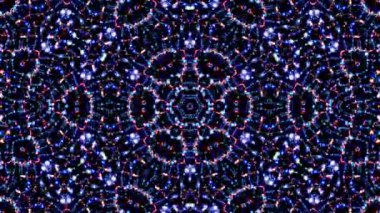 Rengi ve kaleydoskopu yöneten parlak soyut ışık