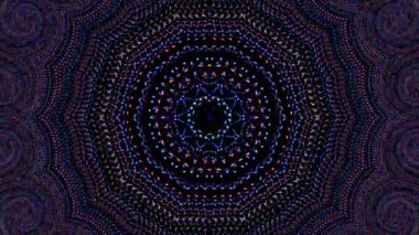 Rengi ve kaleydoskopu yöneten parlak soyut ışık