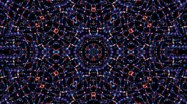 Rengi ve kaleydoskopu yöneten parlak soyut ışık