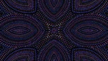 Rengi ve kaleydoskopu yöneten parlak soyut ışık