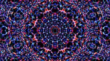 Rengi ve kaleydoskopu yöneten parlak soyut ışık