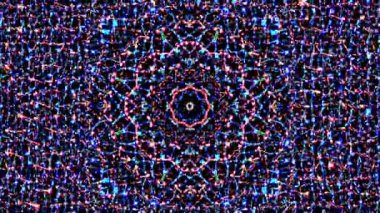 Rengi ve kaleydoskopu yöneten parlak soyut ışık