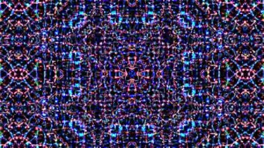 Rengi ve kaleydoskopu yöneten parlak soyut ışık