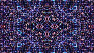 Rengi ve kaleydoskopu yöneten parlak soyut ışık