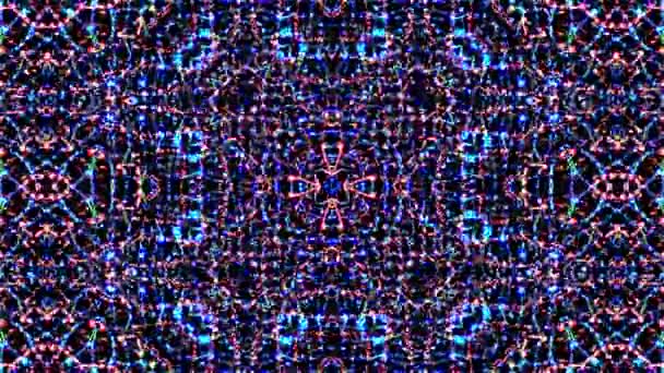 Helles Abstraktes Licht Voller Farbe Kaleidoskop — Stockvideo