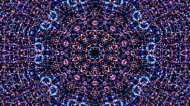 Rengi ve kaleydoskopu yöneten parlak soyut ışık