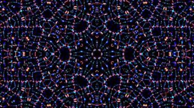 Rengi ve kaleydoskopu yöneten parlak soyut ışık