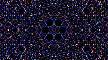 Rengi ve kaleydoskopu yöneten parlak soyut ışık