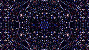 Rengi ve kaleydoskopu yöneten parlak soyut ışık