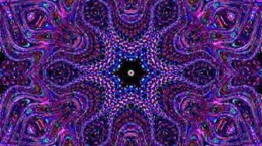 Rengi ve kaleydoskopu yöneten parlak soyut ışık