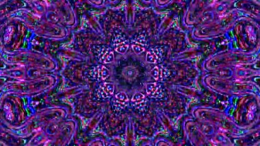 Rengi ve kaleydoskopu yöneten parlak soyut ışık