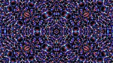 Rengi ve kaleydoskopu yöneten parlak soyut ışık