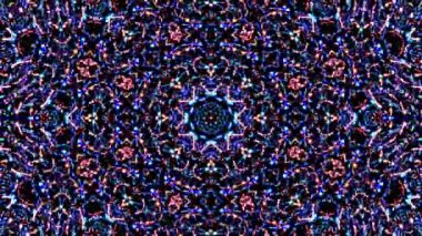 Rengi ve kaleydoskopu yöneten parlak soyut ışık