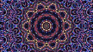 Rengi ve kaleydoskopu yöneten parlak soyut ışık