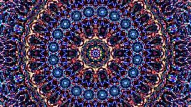 Rengi ve kaleydoskopu yöneten parlak soyut ışık