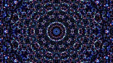 Rengi ve kaleydoskopu yöneten parlak soyut ışık