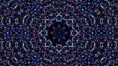 Rengi ve kaleydoskopu yöneten parlak soyut ışık