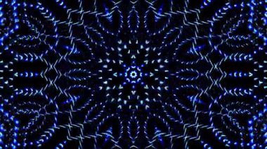 Rengi ve kaleydoskopu yöneten parlak soyut ışık