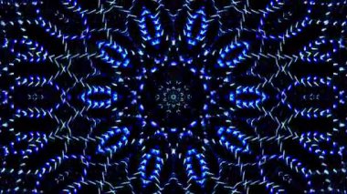 Rengi ve kaleydoskopu yöneten parlak soyut ışık