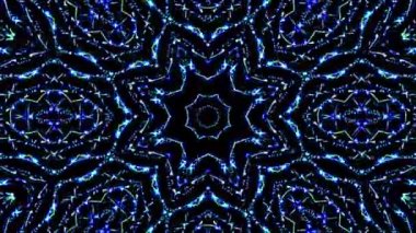 Rengi ve kaleydoskopu yöneten parlak soyut ışık