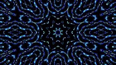 Rengi ve kaleydoskopu yöneten parlak soyut ışık