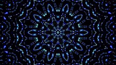 Rengi ve kaleydoskopu yöneten parlak soyut ışık