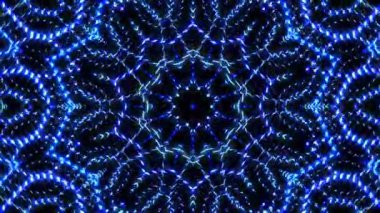 Rengi ve kaleydoskopu yöneten parlak soyut ışık