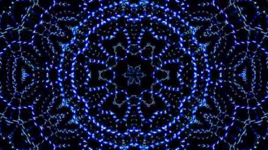 Rengi ve kaleydoskopu yöneten parlak soyut ışık