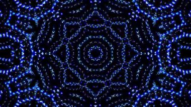 Rengi ve kaleydoskopu yöneten parlak soyut ışık