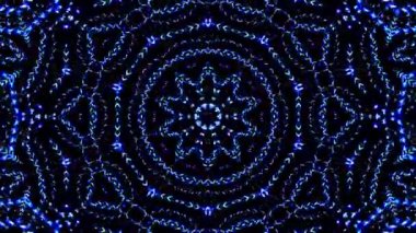 Rengi ve kaleydoskopu yöneten parlak soyut ışık