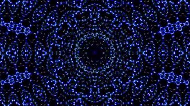 Rengi ve kaleydoskopu yöneten parlak soyut ışık