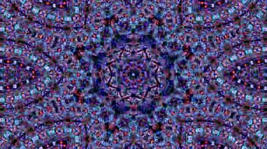 Parlayan güzel soyut bir kaleydoskop, ince hareketleri düzenleyen parlak bir ışık.