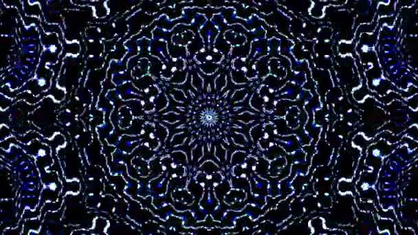 Vakkert Abstrakt Kaleidoskop Som Skinner Strålende Lys Som Regulerer Subtile – stockvideo